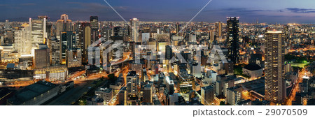 Osaka night rooftop view Osaka night rooftop view 29070509