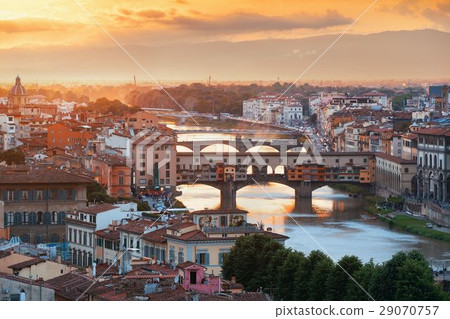 Florence skyline sunset 29070757