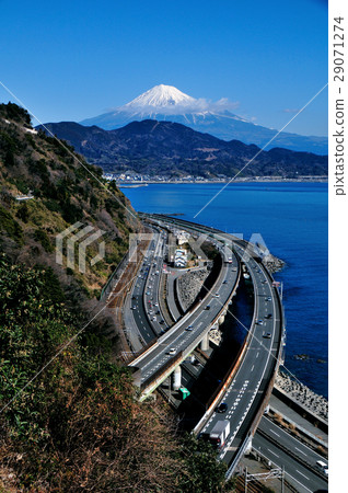 Shizuoka Prefecture Shizuoka City Fuji from Satsuko Pass and Tomei Expressway 29071274