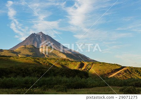 Vilyuchinsky stratovolcano at dawn. View from Vilyuchinsky stratovolcano at dawn. View from 29071275