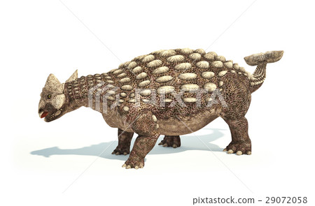 Ankylosaurus Dinosaur photorealistic representation. Dynamic posture. 29072058