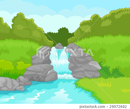 Beautiful waterfall 29072682