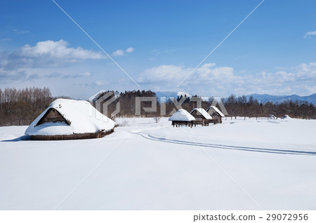 Sanno Maruyama ruins of the snowy field 29072956
