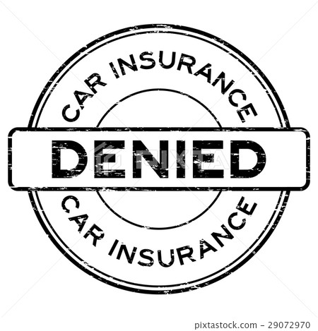 Grunge black car insurance denied rubber stamp Grunge black car insurance denied rubber stamp 29072970