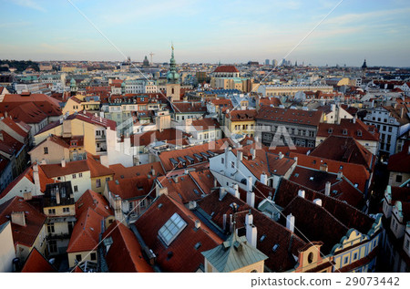 Prague where the spire of the church called 'Prague of 100 Tower' Prague where the spire of the church called 'Prague of 100 Tower' 29073442