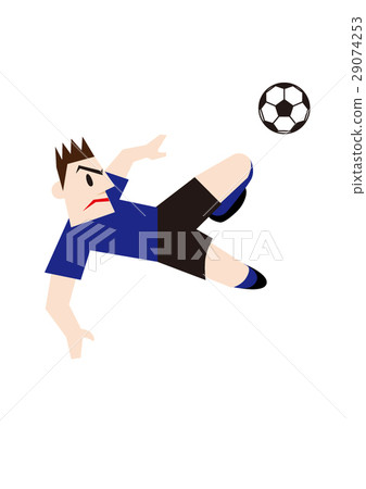Football player who decides diving volley shoot, football Football player who decides diving volley shoot, football 29074253