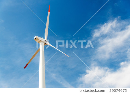 Wind turbines generating electricity 29074675