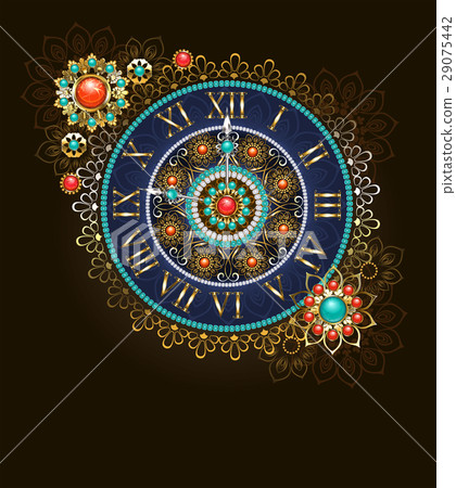 Clock with Beads 29075442