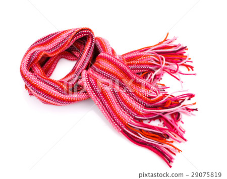 Striped red scarf 29075819