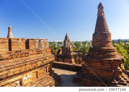 Bagan buddha tower at day Bagan buddha tower at day 29077146