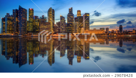 Singapore Skyline and view of Marina Bay Singapore Skyline and view of Marina Bay 29078428