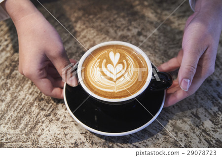 Cafe Staff Latte Art 29078723