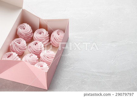 Homemade zephyr or marshmallow in box 29079797