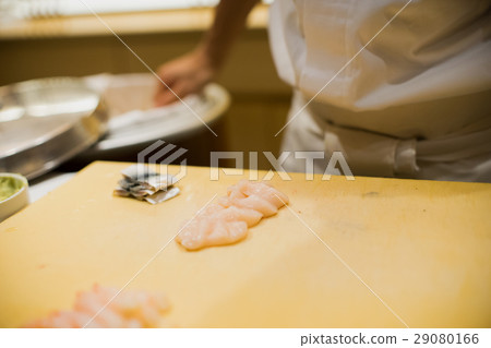 Preparation of sushi craftsman 29080166