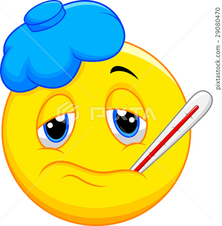 Sick emoticon 29080470