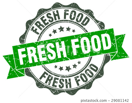 fresh food stamp. sign. seal 29081142