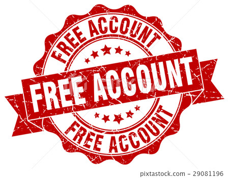 free account stamp. sign. seal 29081196