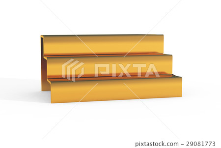gold stairs of display stand 29081773