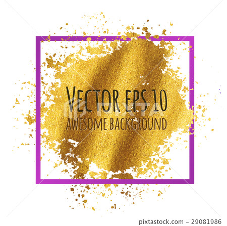 Vector golden brush stroke banner for your amazing Vector golden brush stroke banner for your amazing 29081986