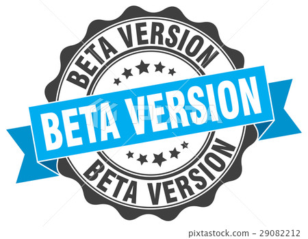 beta version stamp. sign. seal 29082212