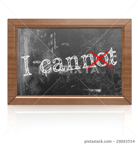 Success concept with I can on blackboard 29083554