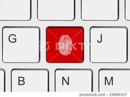 Computer keyboard with fingerprint Computer keyboard with fingerprint 29084427