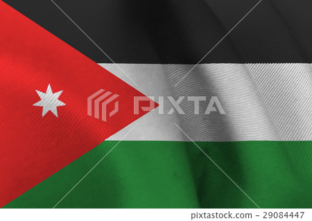 Jordan national flag illustration symbol. Jordan national flag illustration symbol. 29084447