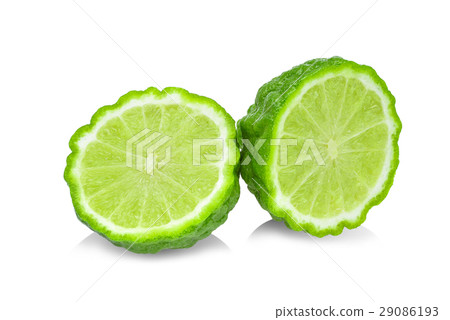 fresh bergamot isolated on white background 29086193