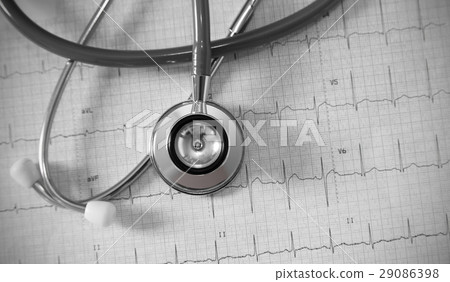 Stethoscope on physical graph paper Stethoscope on physical graph paper 29086398