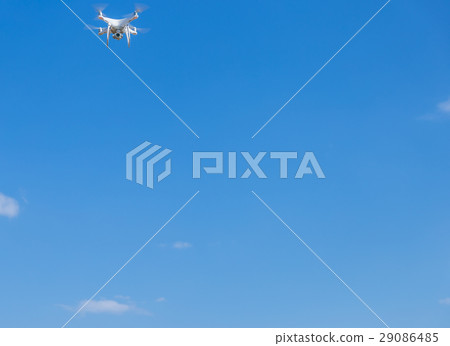 Drone flying in the sky 29086485