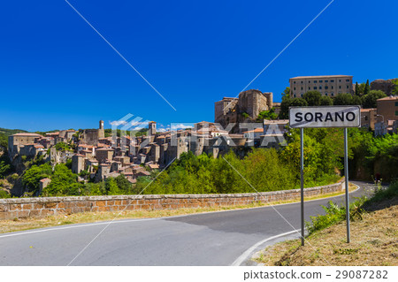Sorano medieval town in Tuscany Italy Sorano medieval town in Tuscany Italy 29087282