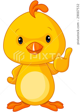 Cute Yellow Baby Chicken Cute Yellow Baby Chicken 29087532