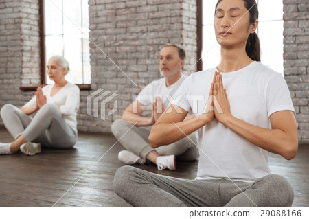 International instructor keeping his eyes closed 29088166