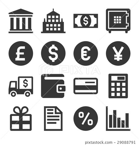 Banking and Finance Icons Set. Vector Banking and Finance Icons Set. Vector 29088791