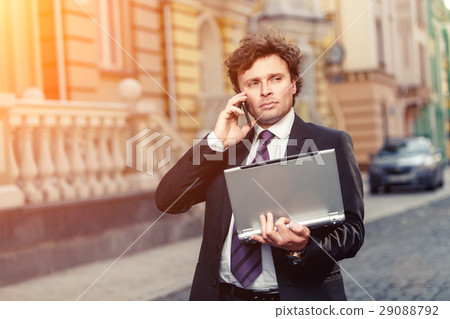 Handsome mature businessman outdoor Handsome mature businessman outdoor 29088792