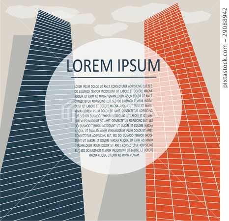 Minimalistic Cityscape Banner 29088942