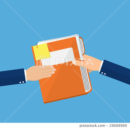 Hands Give Folder Document Papers, Hands Give Folder Document Papers, 29088989