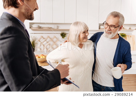 Profound legal advisor meeting with senior couple Profound legal advisor meeting with senior couple 29089214