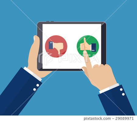 Rating on customer service illustration. 29089971