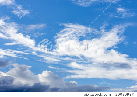 Blue sky and cloud background material August Blue sky and cloud background material August 29089987