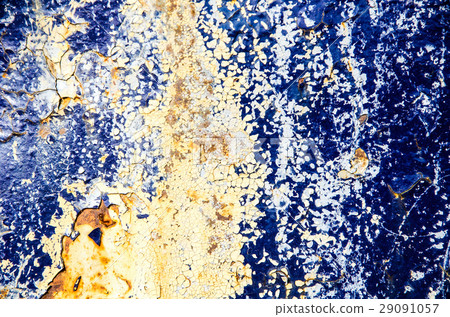 Old painted rusty metal. Textured background. Old painted rusty metal. Textured background. 29091057