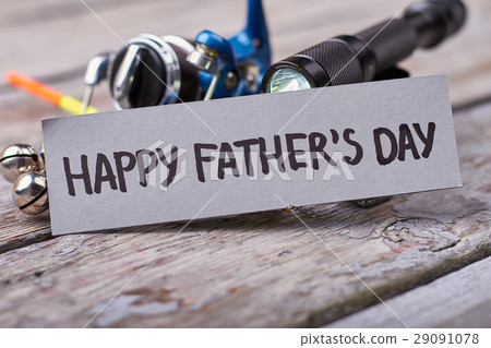 Flashlight and Father's Day card. 29091078