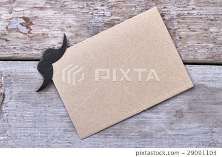 Mustache on blank sheet. Mustache on blank sheet. 29091103