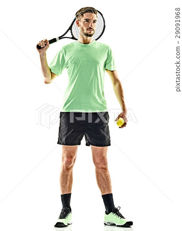 tennis player man isolated 29091968