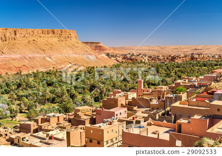 Panorama of Tinghir city in Morocco Panorama of Tinghir city in Morocco 29092533