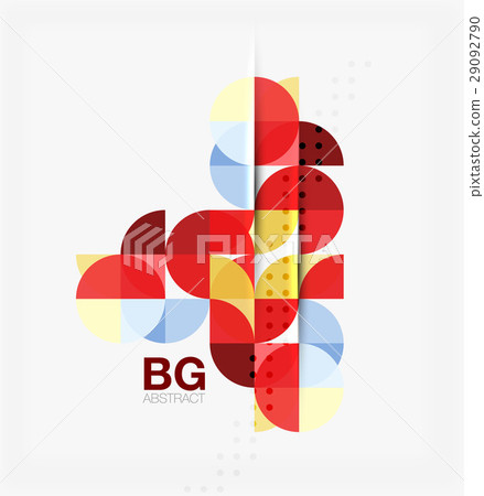 Circle concept composition on white 29092790