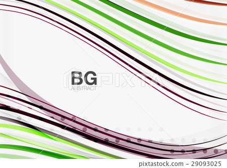 Vector color stripes, wave lines modern geometric Vector color stripes, wave lines modern geometric 29093025