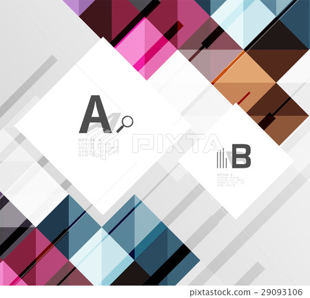 Modern geometrical abstract background, squares Modern geometrical abstract background, squares 29093106
