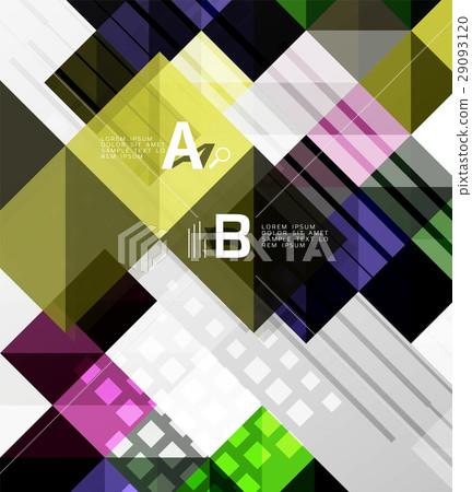 Modern geometrical abstract background, squares 29093120