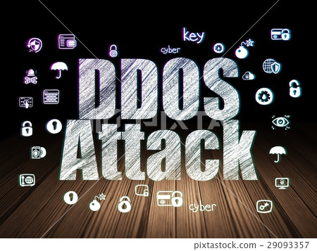 Safety concept: DDOS Attack in grunge dark room Safety concept: DDOS Attack in grunge dark room 29093357